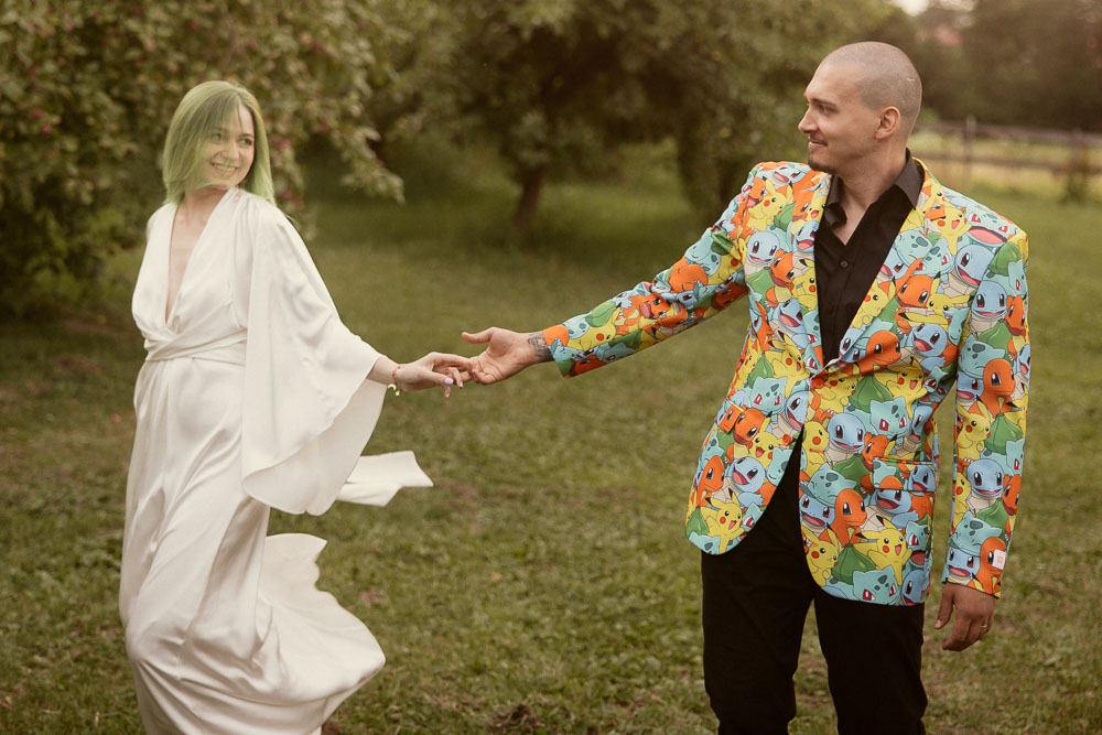 Ł + K, Alternatywny kolorowy ślub DIY na 30 osób, Nad Drzewami 151