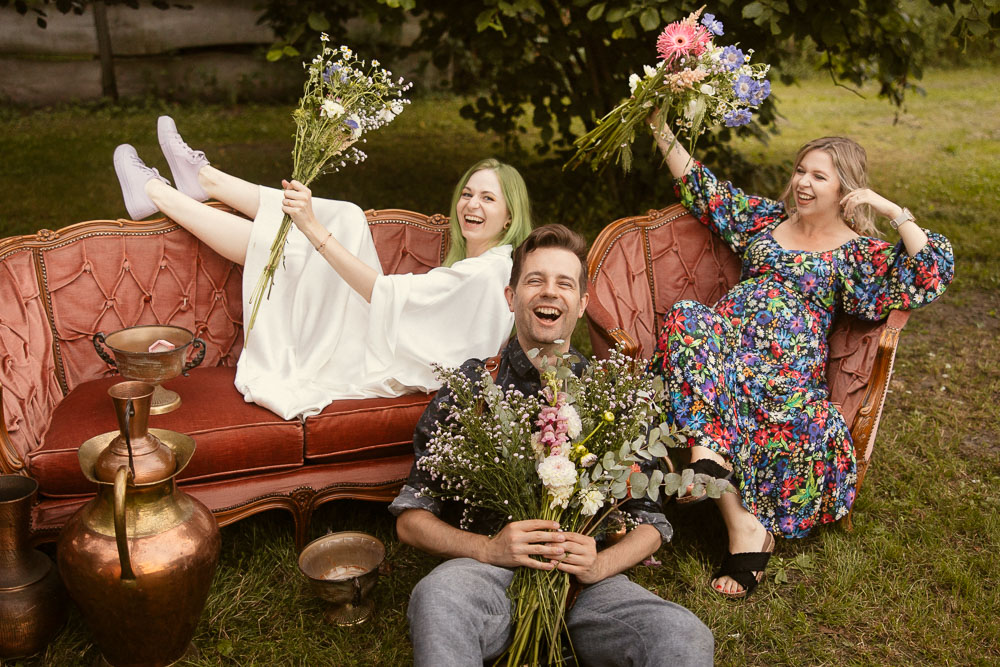 Ł + K, Alternatywny kolorowy ślub DIY na 30 osób, Nad Drzewami 154